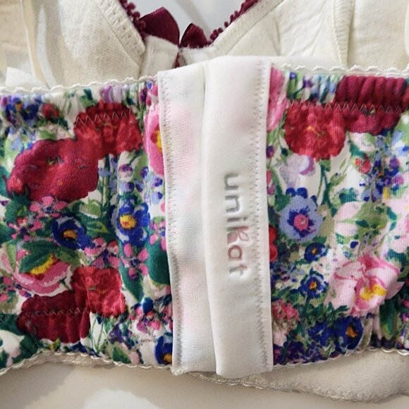 Garden Gate Floral Long Line Push Up Bra - Picture 4 of 6